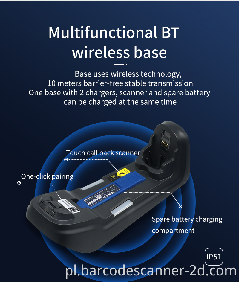 Winson ST10-71FA-BTU Ultra-Rugged Scanner Scanner Producencje skanera kodów kreskowych przemysłowych